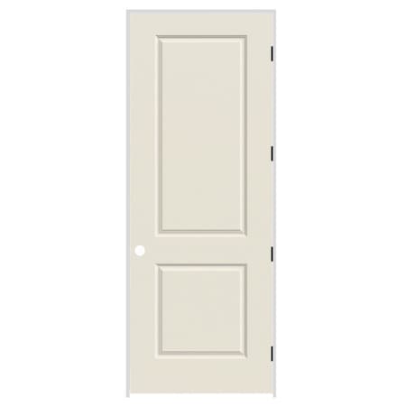 Codel Doors 30" x 96" x 1-3/8" Primed 2-Panel Carrera Molded Solid Core 4-9/16" LH Prehung Door w/Mtt Blk Hngs 2680MSCCARLH10B4916